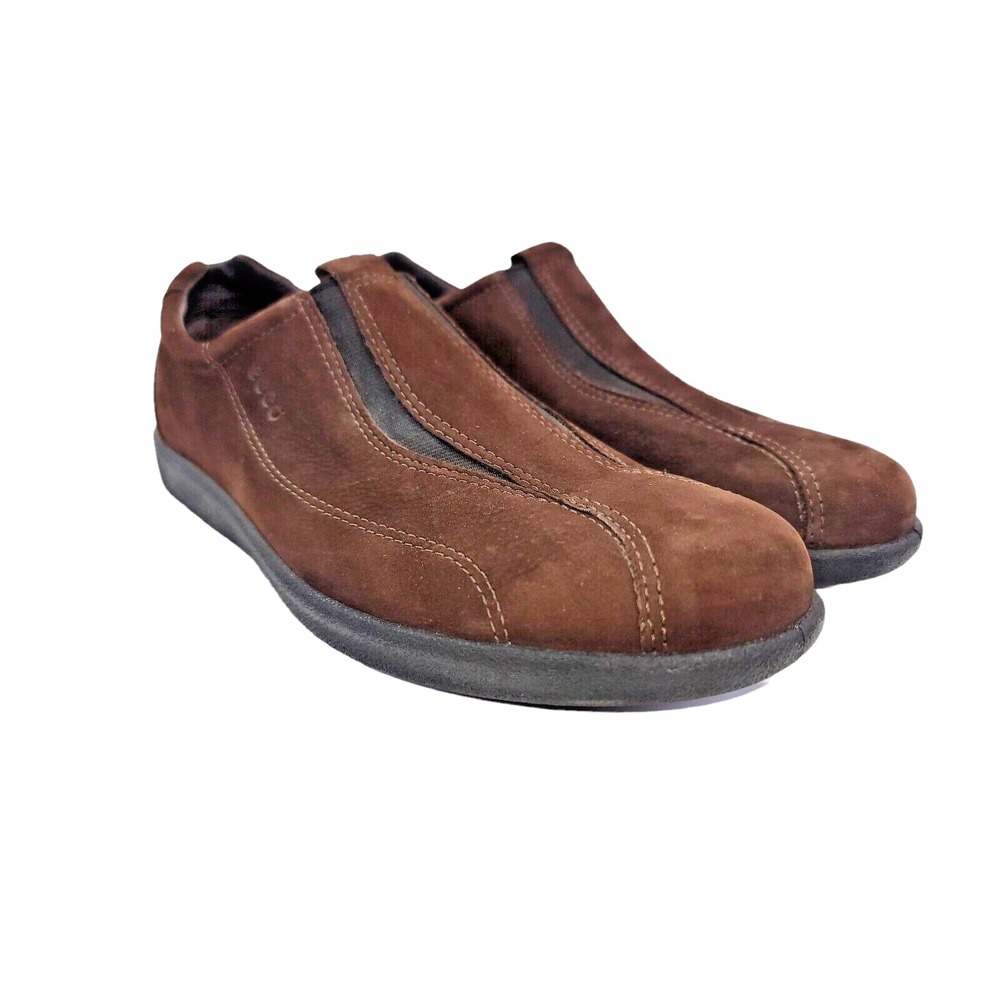 ECCO  Women's‎ Brown Oxford Casual Suede Leather Shoes Size EU 39 / US 8 - 8.5